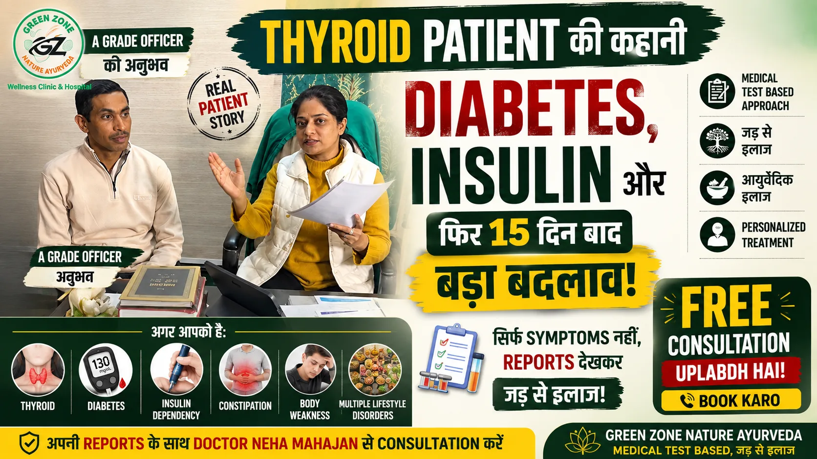  Thyroid Patient की कहानी: Diabetes, Insulin और फिर 15 दिन बाद बड़ा बदलाव — Thyroid